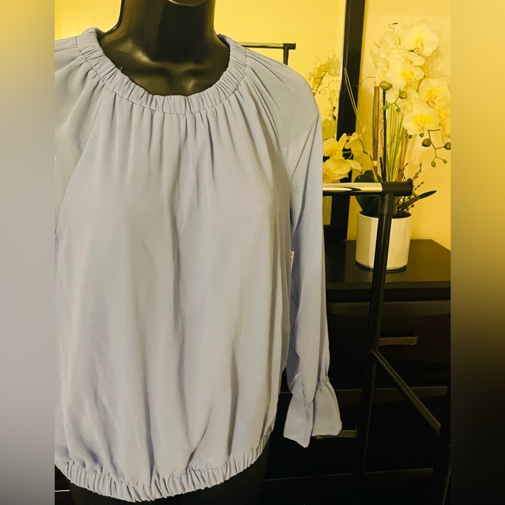 XS Nine West Light Blue Blouse